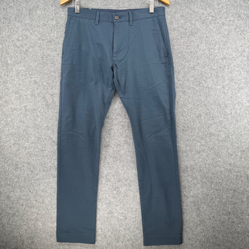 NEW J.Crew Chino Pants Mens 29x30 Blue Slim Fit Flex Stretch Cotton Blend
